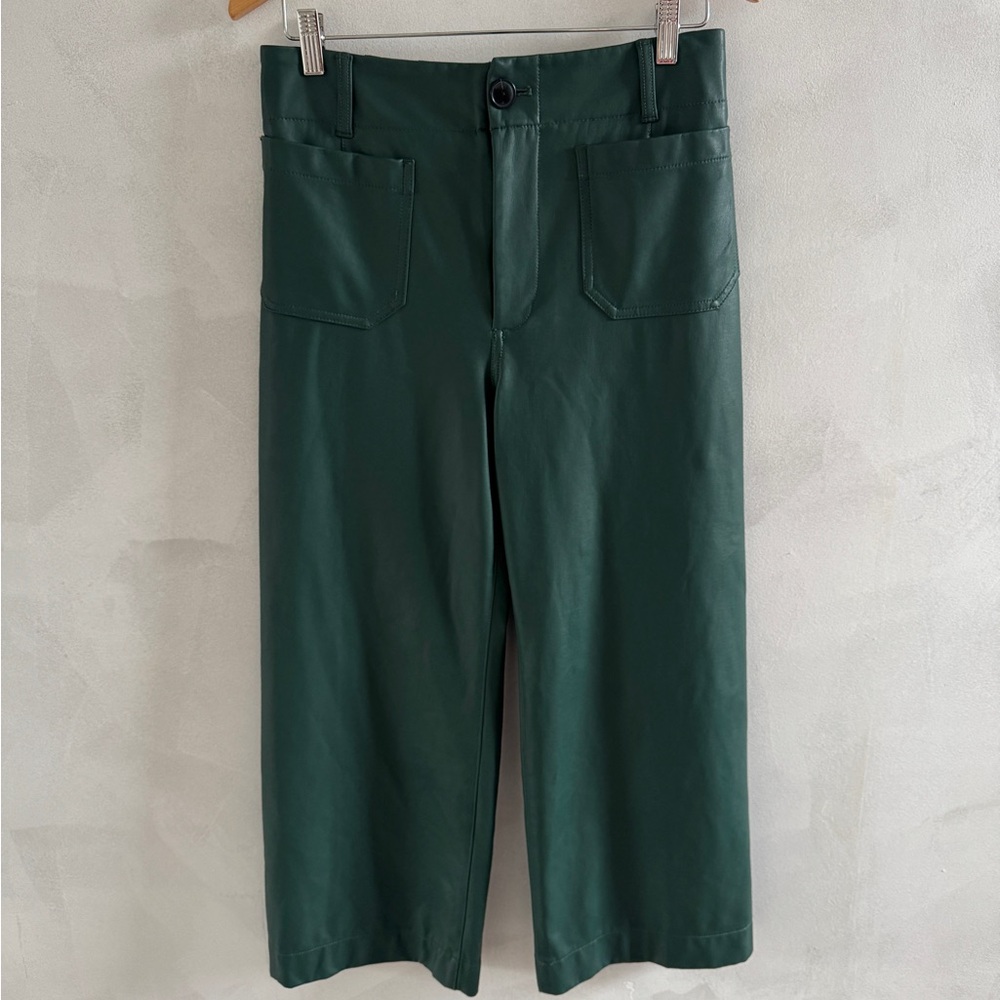 Maeve - Collette Green Faux Leather Pants - Size 29